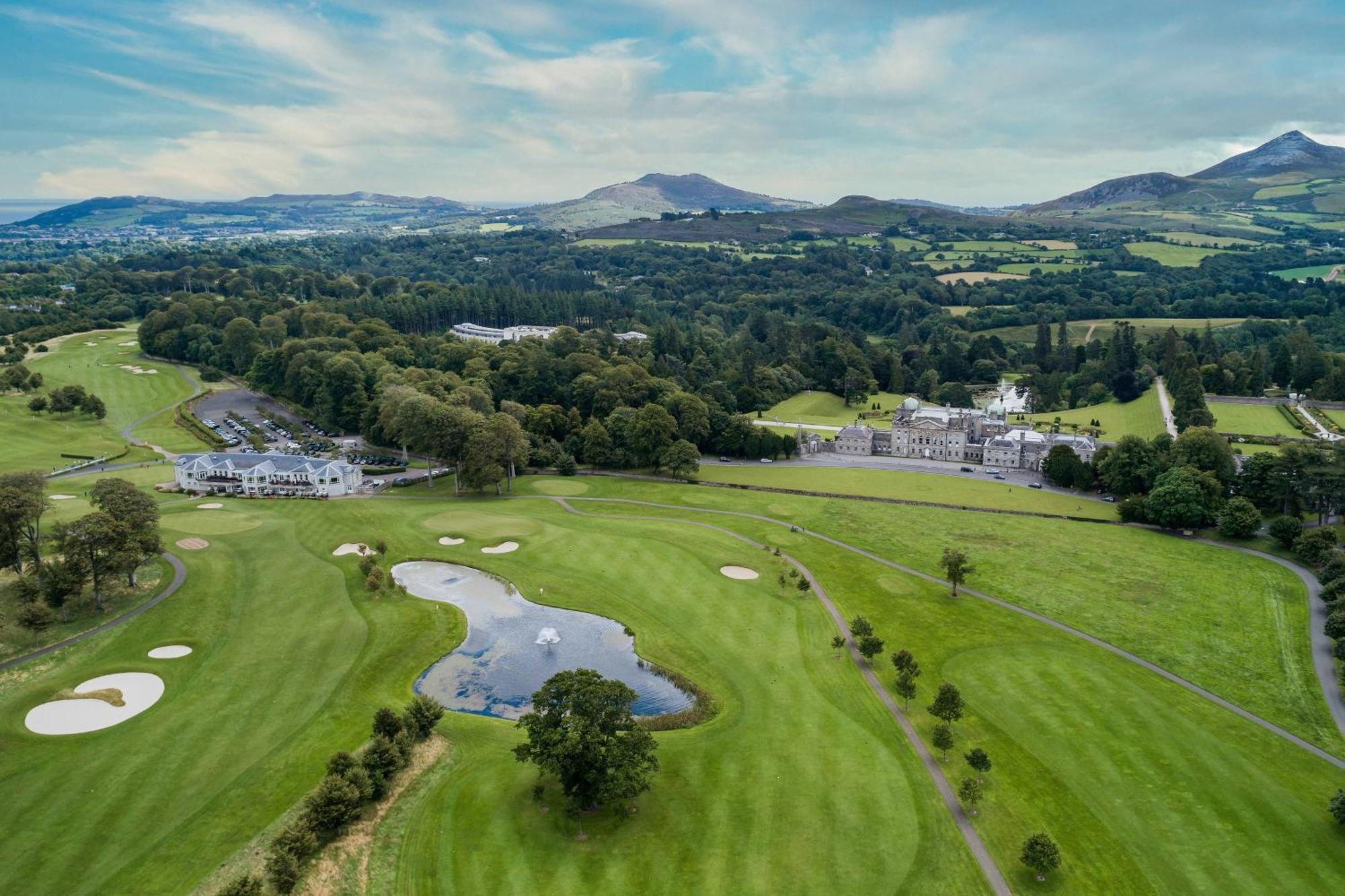 Powerscourt Hotel, Autograph Collection Енніскеррі Екстер'єр фото Aerial view of the K Club